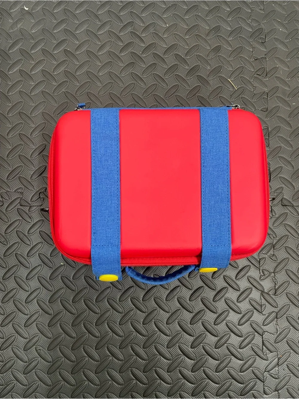 Nintendo Red and Blue Carry Case with Yellow Accents